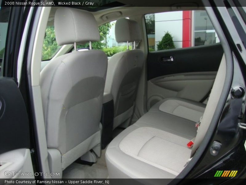 Wicked Black / Gray 2008 Nissan Rogue SL AWD
