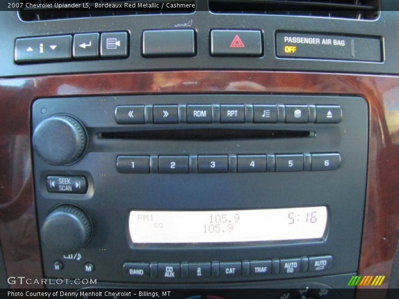 Controls of 2007 Uplander LS