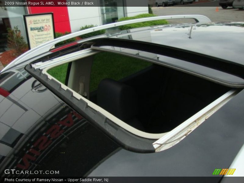 Wicked Black / Black 2009 Nissan Rogue SL AWD