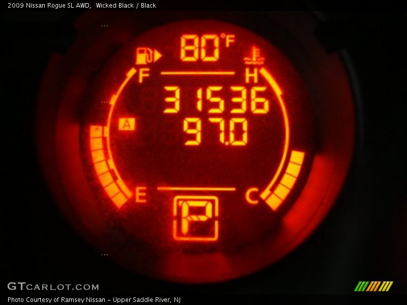 Wicked Black / Black 2009 Nissan Rogue SL AWD