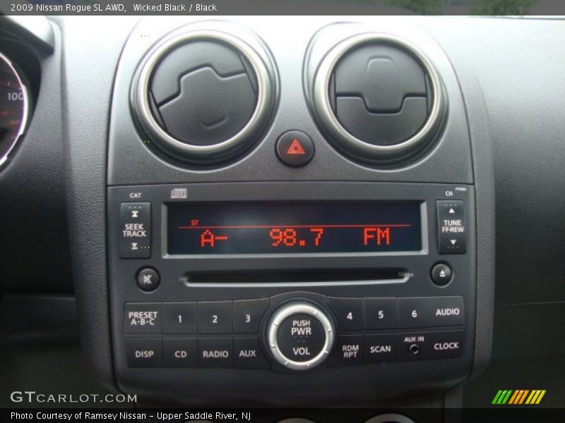 Wicked Black / Black 2009 Nissan Rogue SL AWD