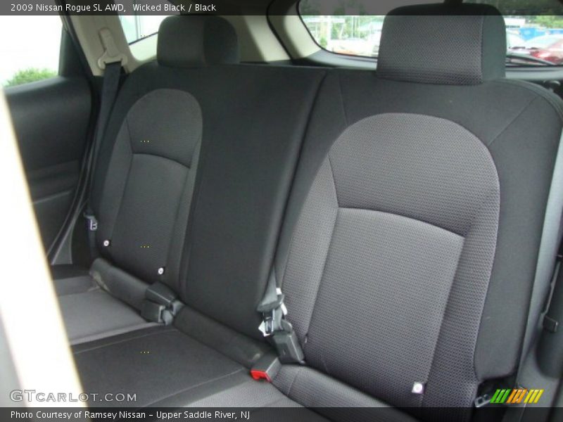 Wicked Black / Black 2009 Nissan Rogue SL AWD