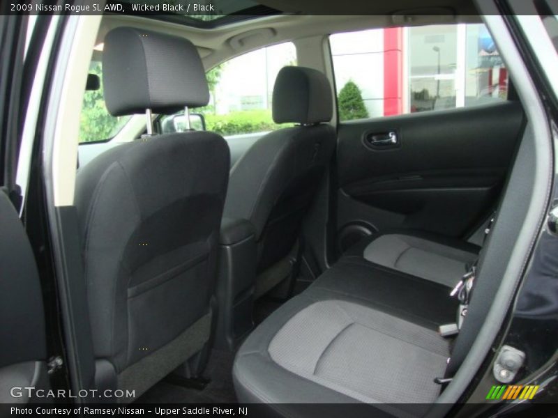 Wicked Black / Black 2009 Nissan Rogue SL AWD
