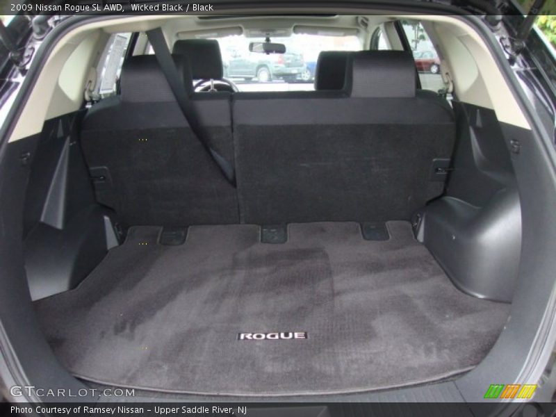 Wicked Black / Black 2009 Nissan Rogue SL AWD