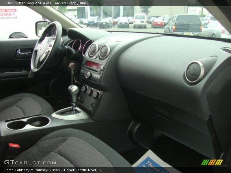Wicked Black / Black 2009 Nissan Rogue SL AWD