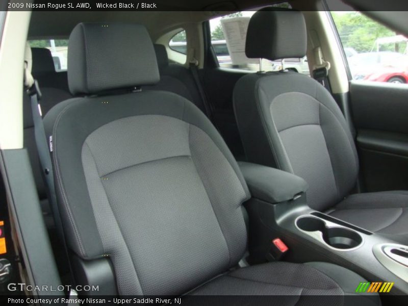 Wicked Black / Black 2009 Nissan Rogue SL AWD