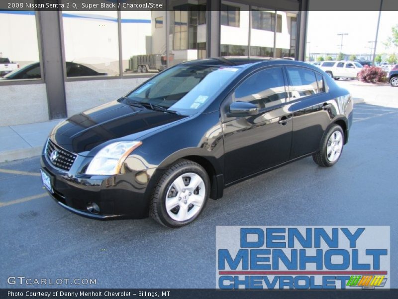 Super Black / Charcoal/Steel 2008 Nissan Sentra 2.0