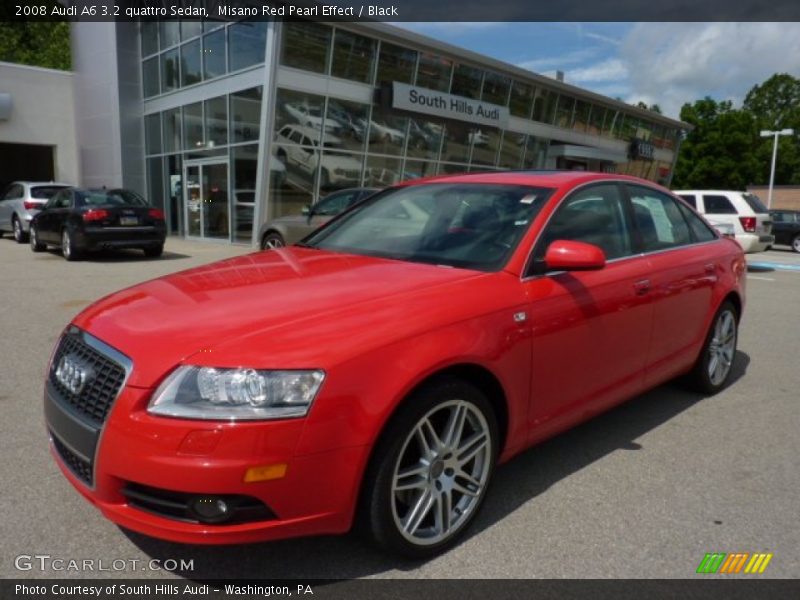 Misano Red Pearl Effect / Black 2008 Audi A6 3.2 quattro Sedan