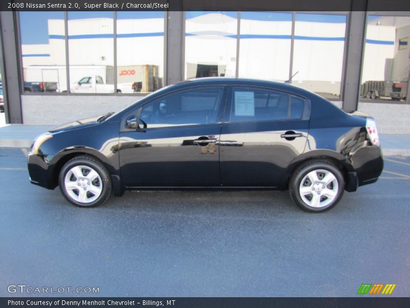 Super Black / Charcoal/Steel 2008 Nissan Sentra 2.0