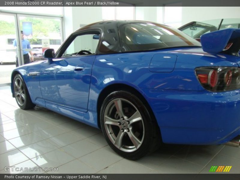 Apex Blue Pearl / Black/Yellow 2008 Honda S2000 CR Roadster