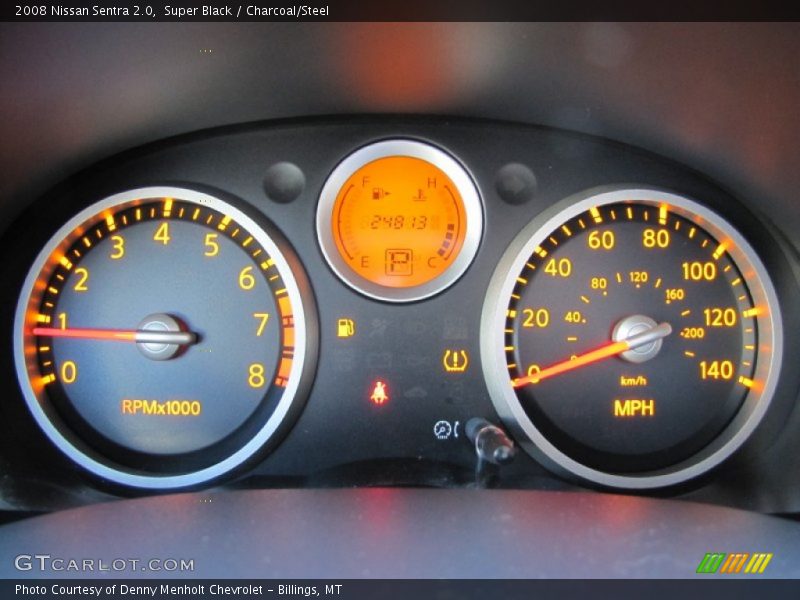 Super Black / Charcoal/Steel 2008 Nissan Sentra 2.0