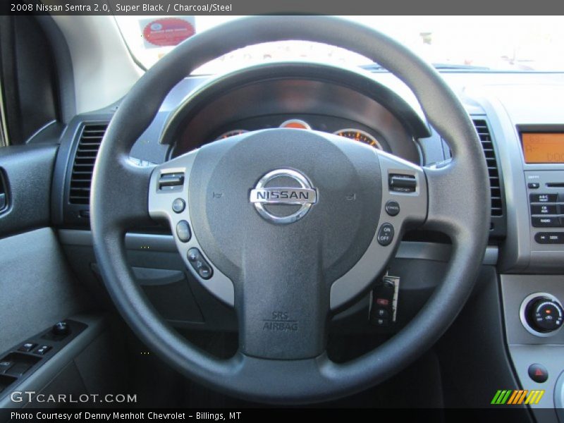 Super Black / Charcoal/Steel 2008 Nissan Sentra 2.0