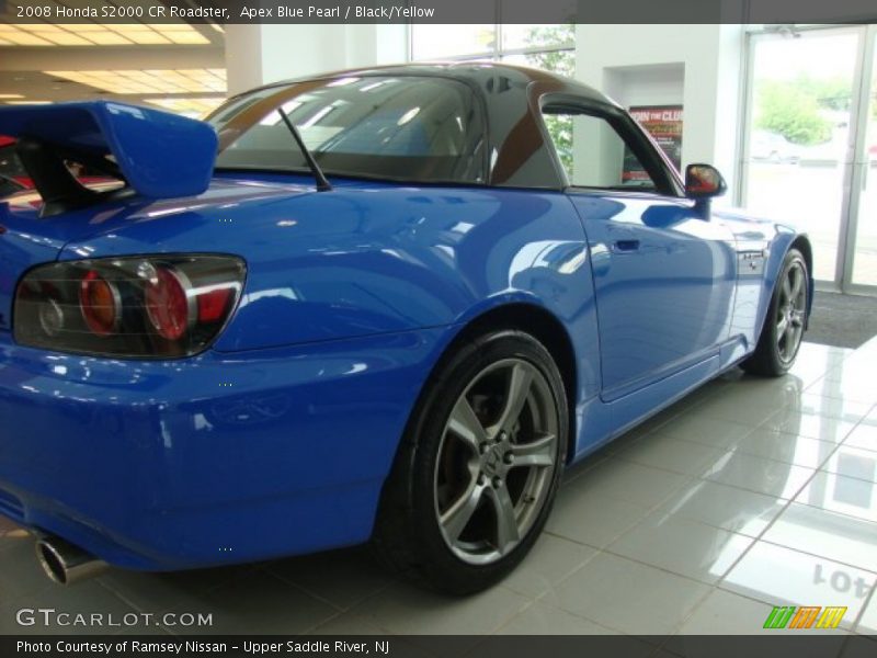 Apex Blue Pearl / Black/Yellow 2008 Honda S2000 CR Roadster