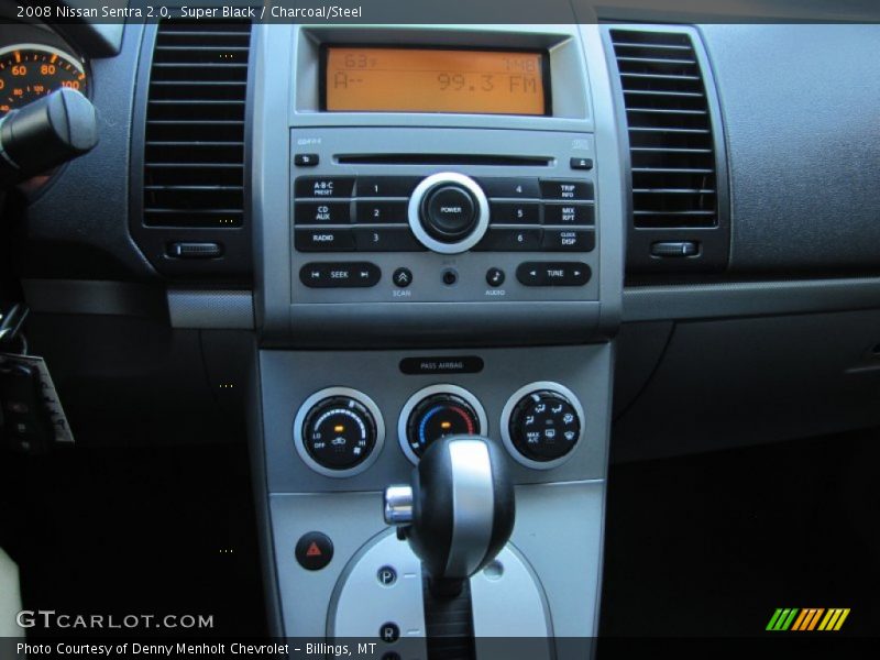 Super Black / Charcoal/Steel 2008 Nissan Sentra 2.0