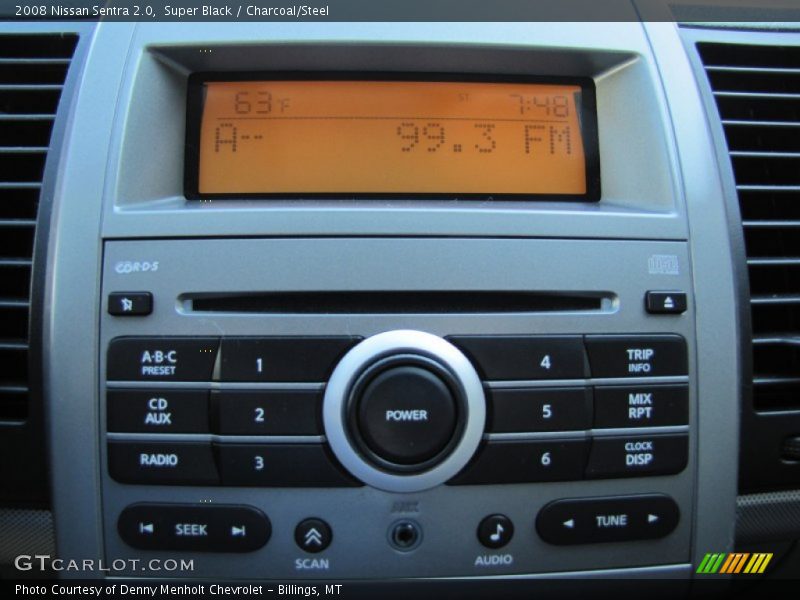 Super Black / Charcoal/Steel 2008 Nissan Sentra 2.0