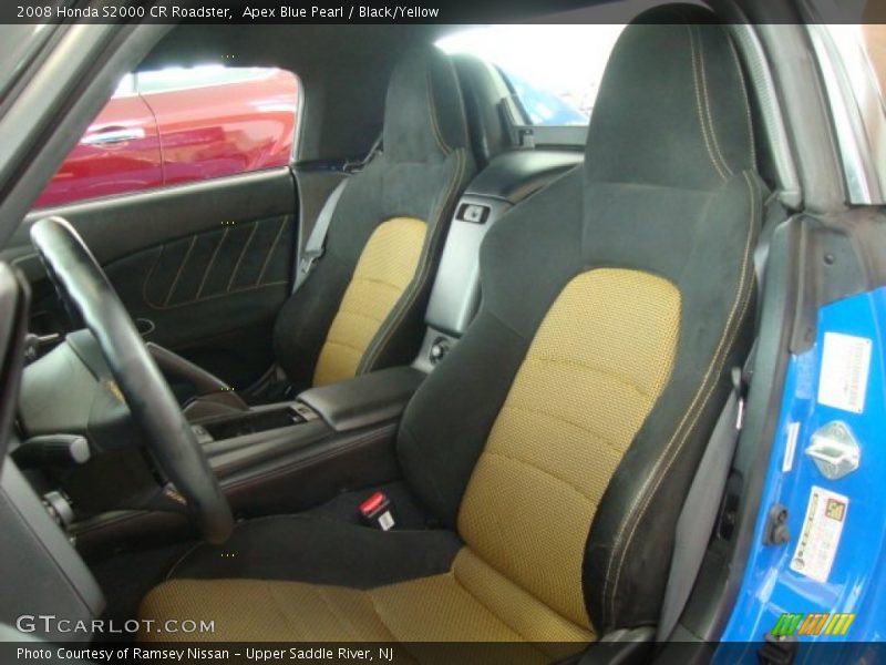  2008 S2000 CR Roadster Black/Yellow Interior