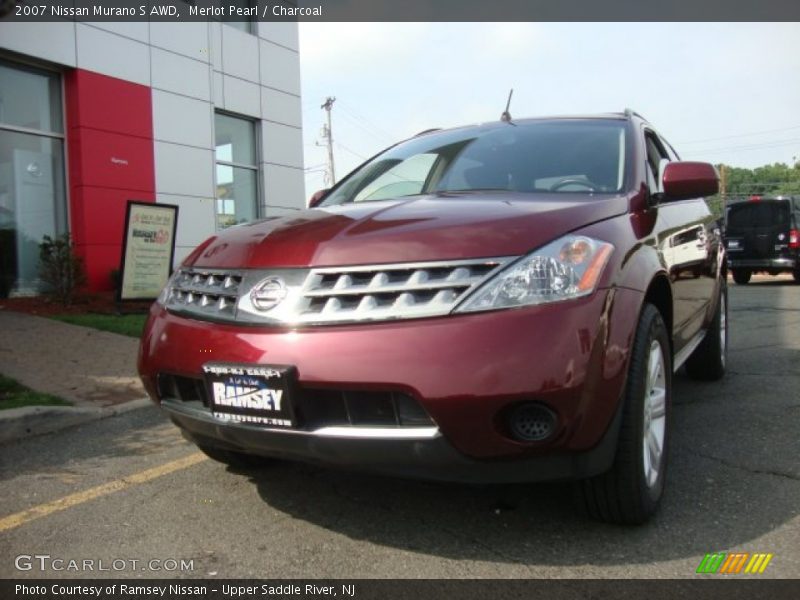Merlot Pearl / Charcoal 2007 Nissan Murano S AWD
