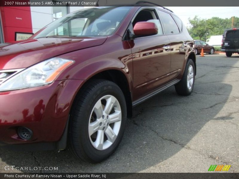 Merlot Pearl / Charcoal 2007 Nissan Murano S AWD
