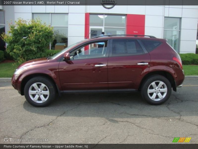 Merlot Pearl / Charcoal 2007 Nissan Murano S AWD