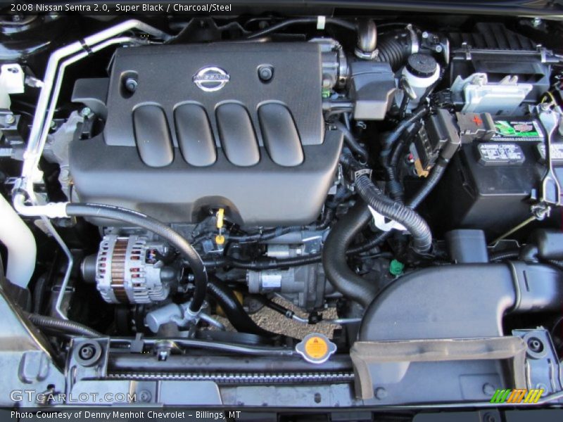 Super Black / Charcoal/Steel 2008 Nissan Sentra 2.0