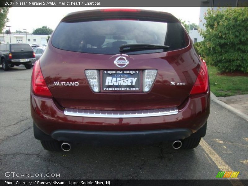 Merlot Pearl / Charcoal 2007 Nissan Murano S AWD