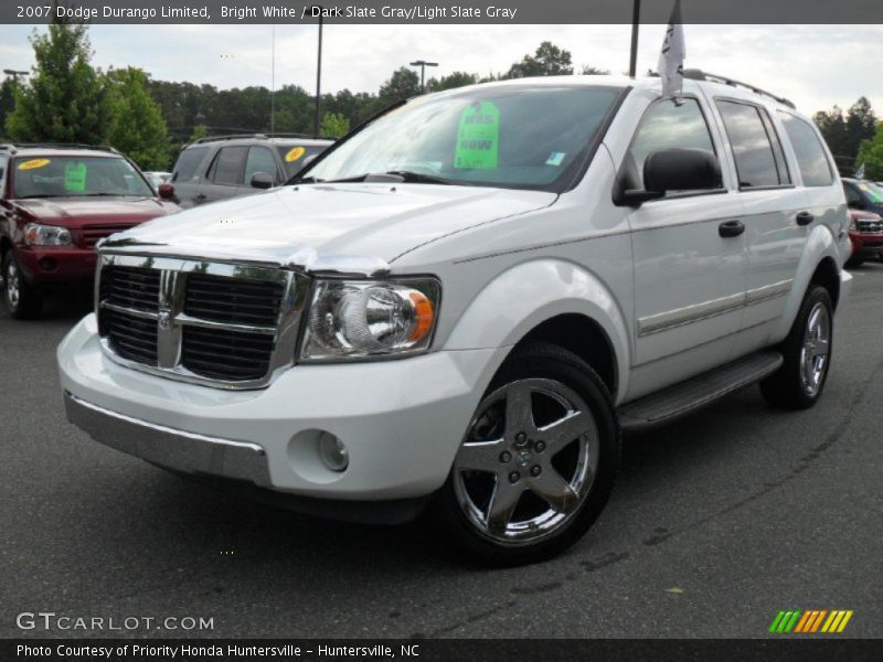 Bright White / Dark Slate Gray/Light Slate Gray 2007 Dodge Durango Limited