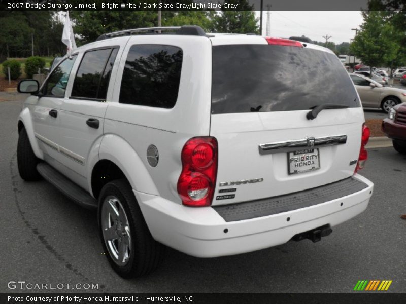 Bright White / Dark Slate Gray/Light Slate Gray 2007 Dodge Durango Limited