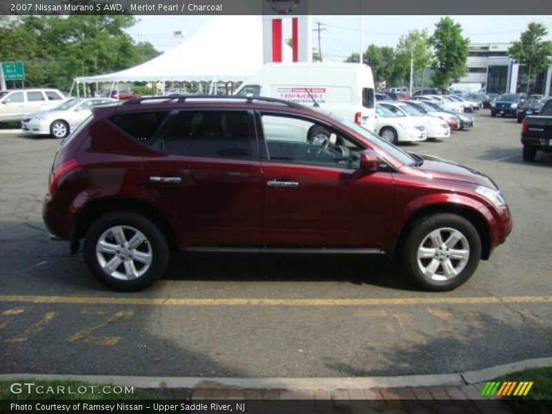 Merlot Pearl / Charcoal 2007 Nissan Murano S AWD