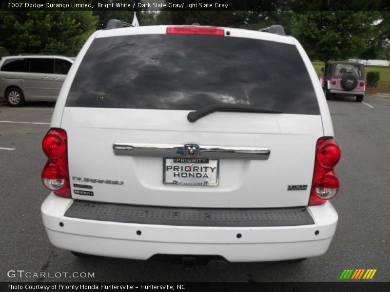 Bright White / Dark Slate Gray/Light Slate Gray 2007 Dodge Durango Limited