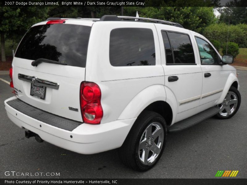 Bright White / Dark Slate Gray/Light Slate Gray 2007 Dodge Durango Limited