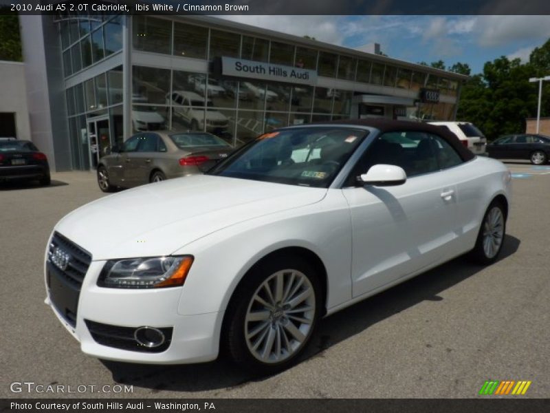 Ibis White / Cinnamon Brown 2010 Audi A5 2.0T Cabriolet