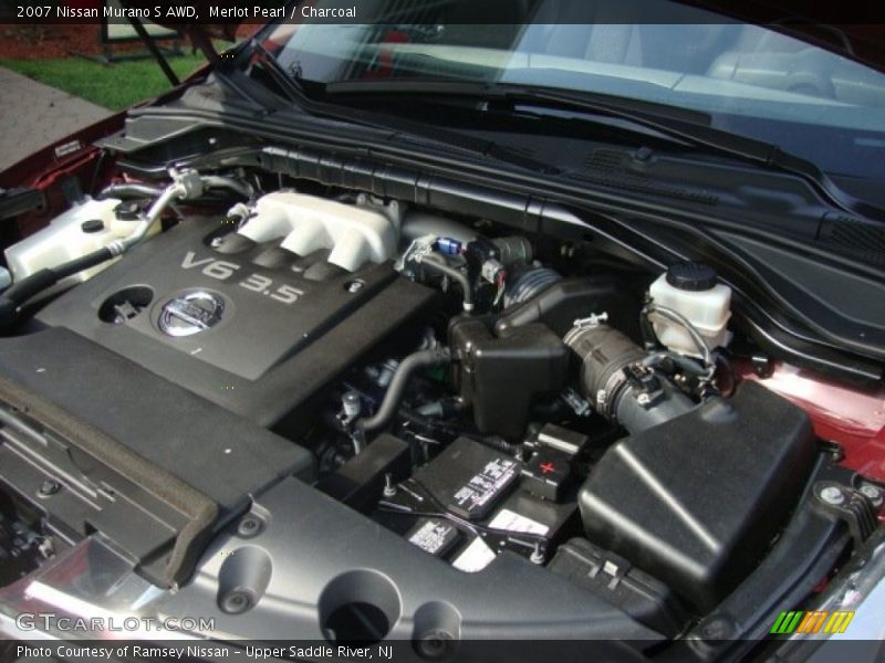 Merlot Pearl / Charcoal 2007 Nissan Murano S AWD