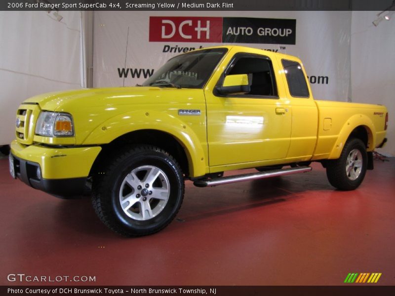 Screaming Yellow / Medium Dark Flint 2006 Ford Ranger Sport SuperCab 4x4