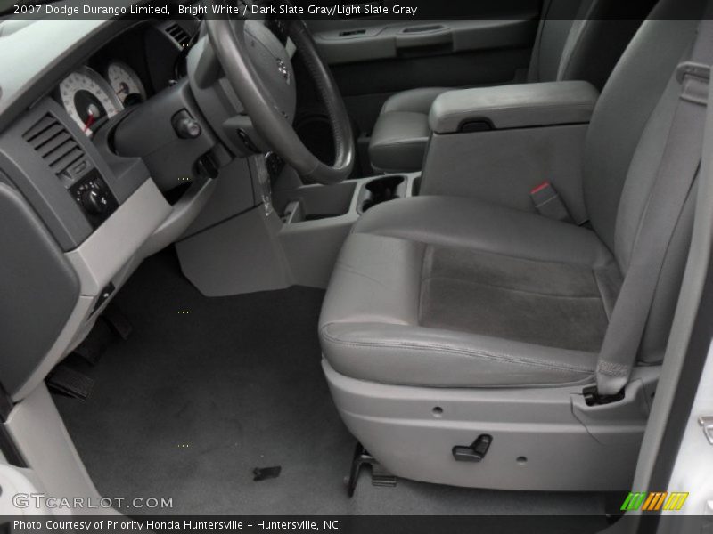 Bright White / Dark Slate Gray/Light Slate Gray 2007 Dodge Durango Limited