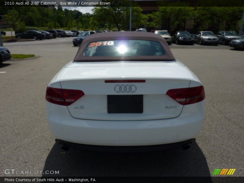 Ibis White / Cinnamon Brown 2010 Audi A5 2.0T Cabriolet