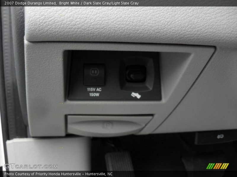 Bright White / Dark Slate Gray/Light Slate Gray 2007 Dodge Durango Limited