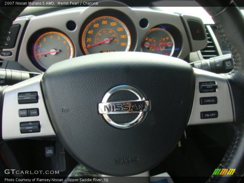 Merlot Pearl / Charcoal 2007 Nissan Murano S AWD
