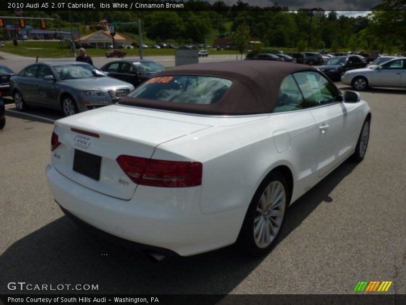 Ibis White / Cinnamon Brown 2010 Audi A5 2.0T Cabriolet