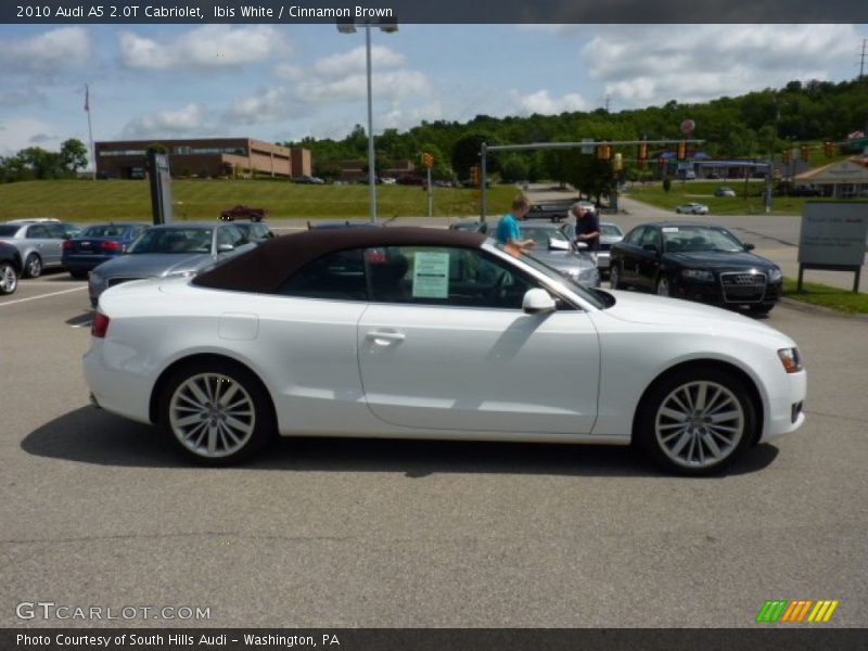 Ibis White / Cinnamon Brown 2010 Audi A5 2.0T Cabriolet