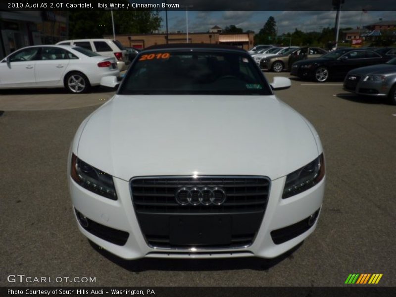 Ibis White / Cinnamon Brown 2010 Audi A5 2.0T Cabriolet