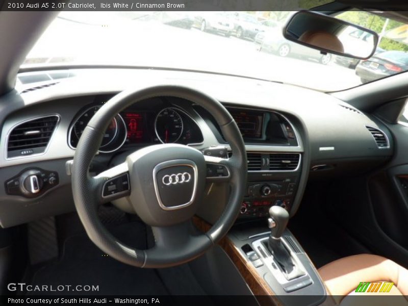 Ibis White / Cinnamon Brown 2010 Audi A5 2.0T Cabriolet