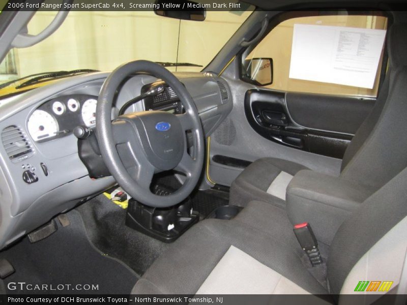 Screaming Yellow / Medium Dark Flint 2006 Ford Ranger Sport SuperCab 4x4