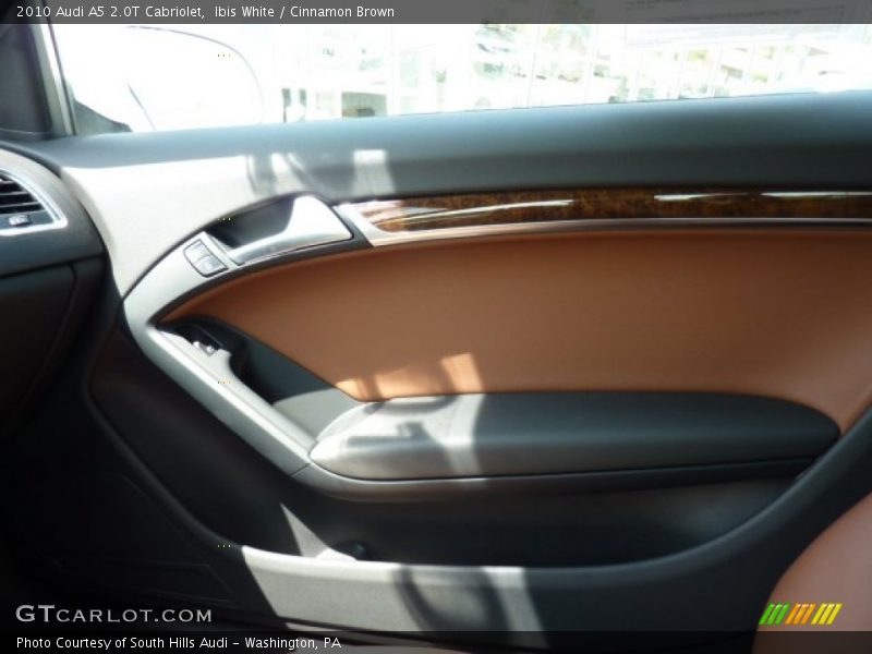 Ibis White / Cinnamon Brown 2010 Audi A5 2.0T Cabriolet
