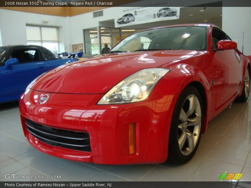 Nogaro Red / Charcoal 2008 Nissan 350Z Touring Coupe