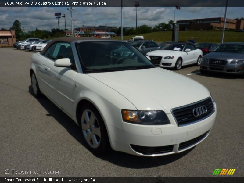 Arctic White / Beige 2006 Audi A4 3.0 quattro Cabriolet