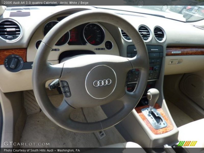 Dashboard of 2006 A4 3.0 quattro Cabriolet