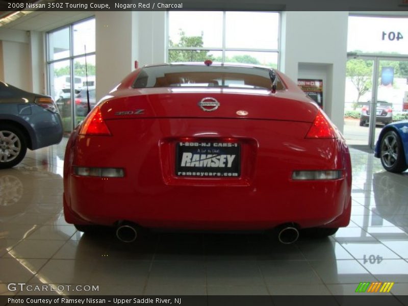 Nogaro Red / Charcoal 2008 Nissan 350Z Touring Coupe