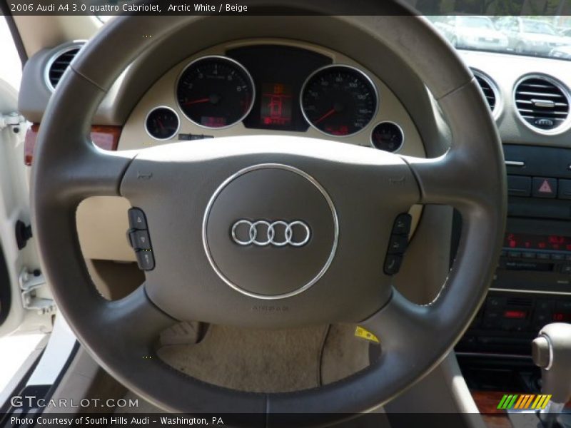  2006 A4 3.0 quattro Cabriolet Steering Wheel