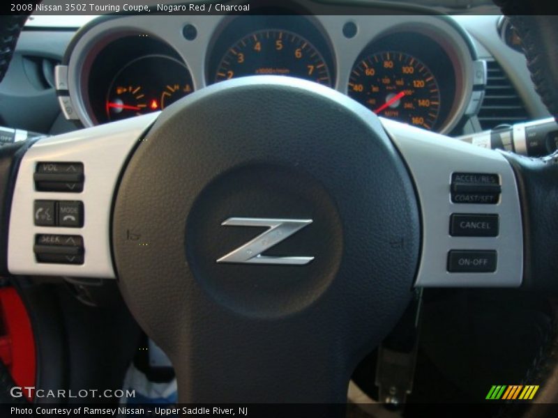 Nogaro Red / Charcoal 2008 Nissan 350Z Touring Coupe