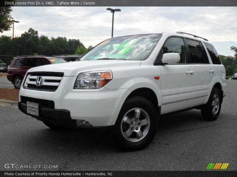 Taffeta White / Saddle 2008 Honda Pilot EX-L 4WD